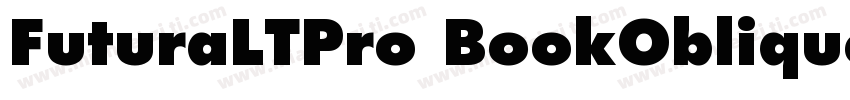 FuturaLTPro BookOblique字体转换